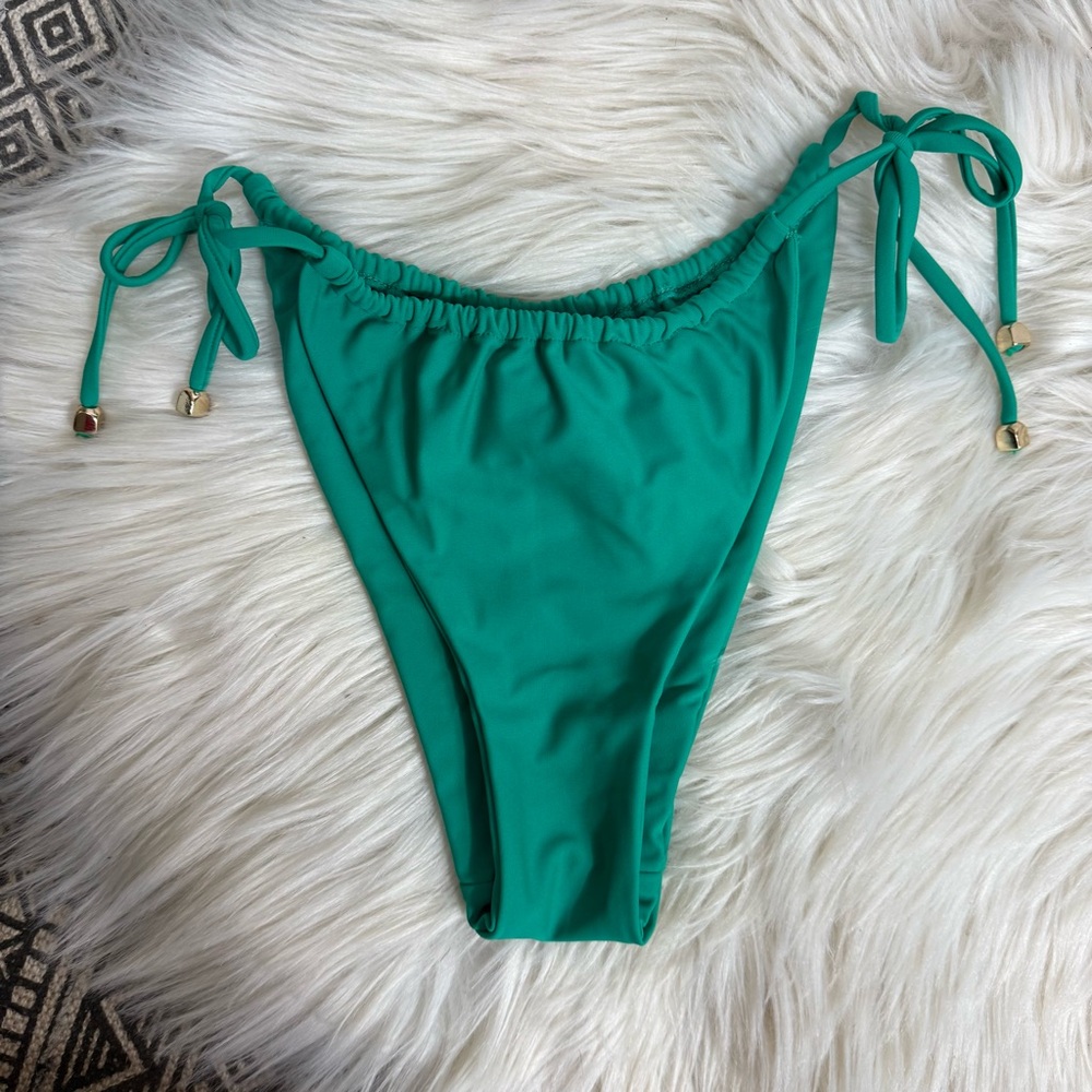 Blackbough Green Bikini Bottom with Tie Sides‎